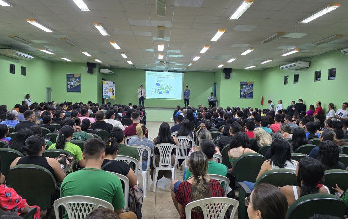 Auditório  cilco de palestras do Sefaz em Ação em Parintins - foto - Divulgação